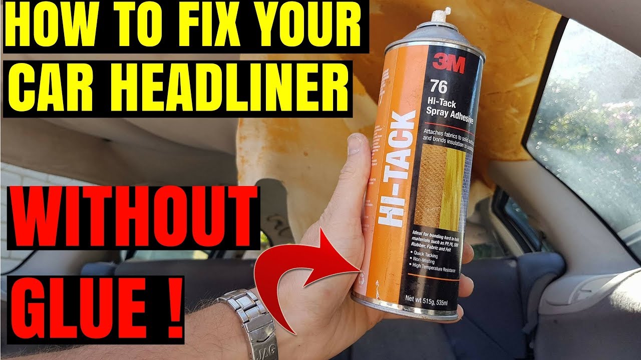 How to Fix a Sagging Headliner in a Car